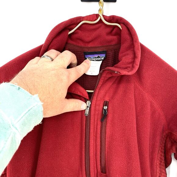 Patagonia R4 Lightweight Jacket Fleece Full Zip Persian Red Women's Size M - Picture 3 of 10